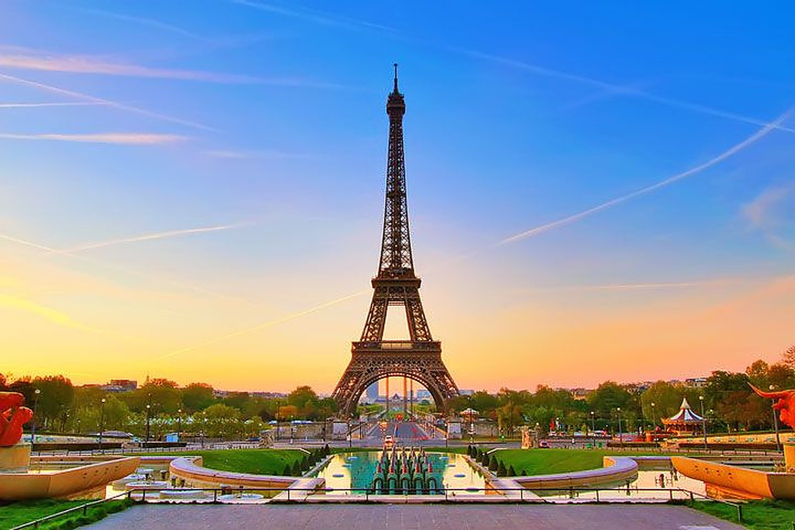 Paris at golden hour